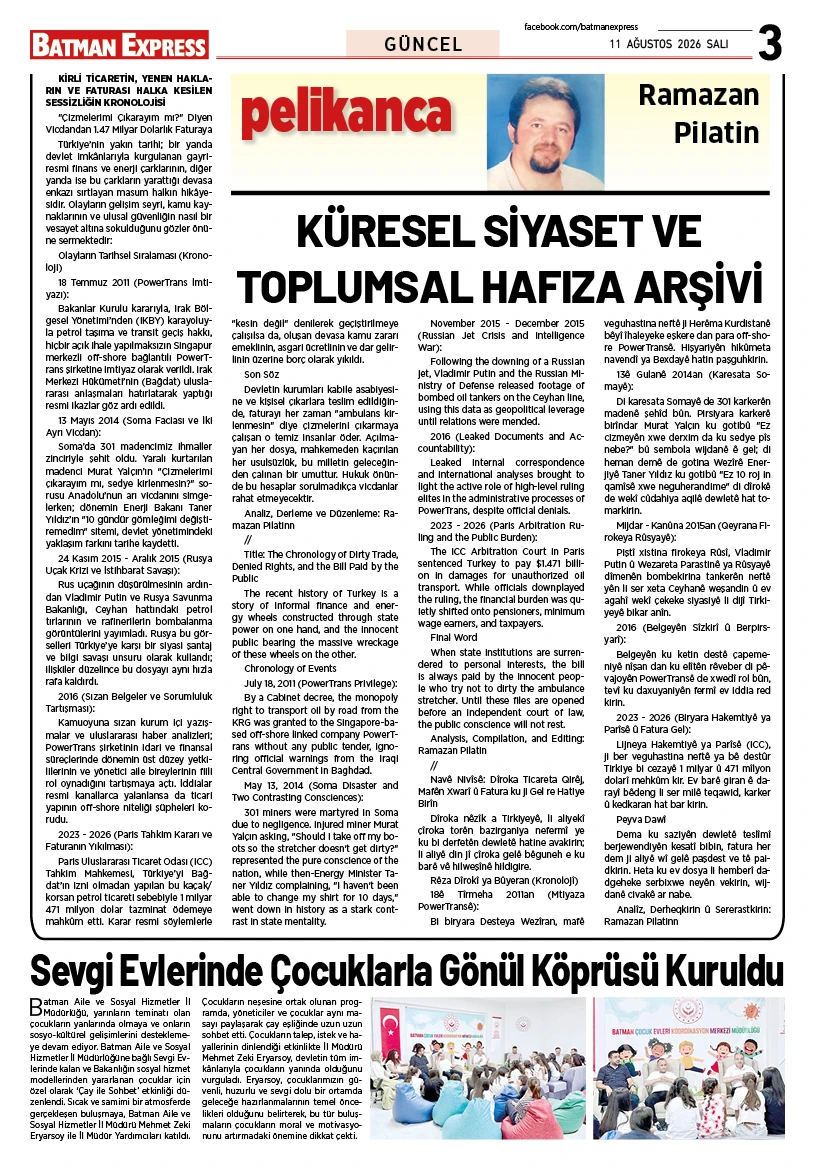 11 AĞUSTOS 2026 SALI