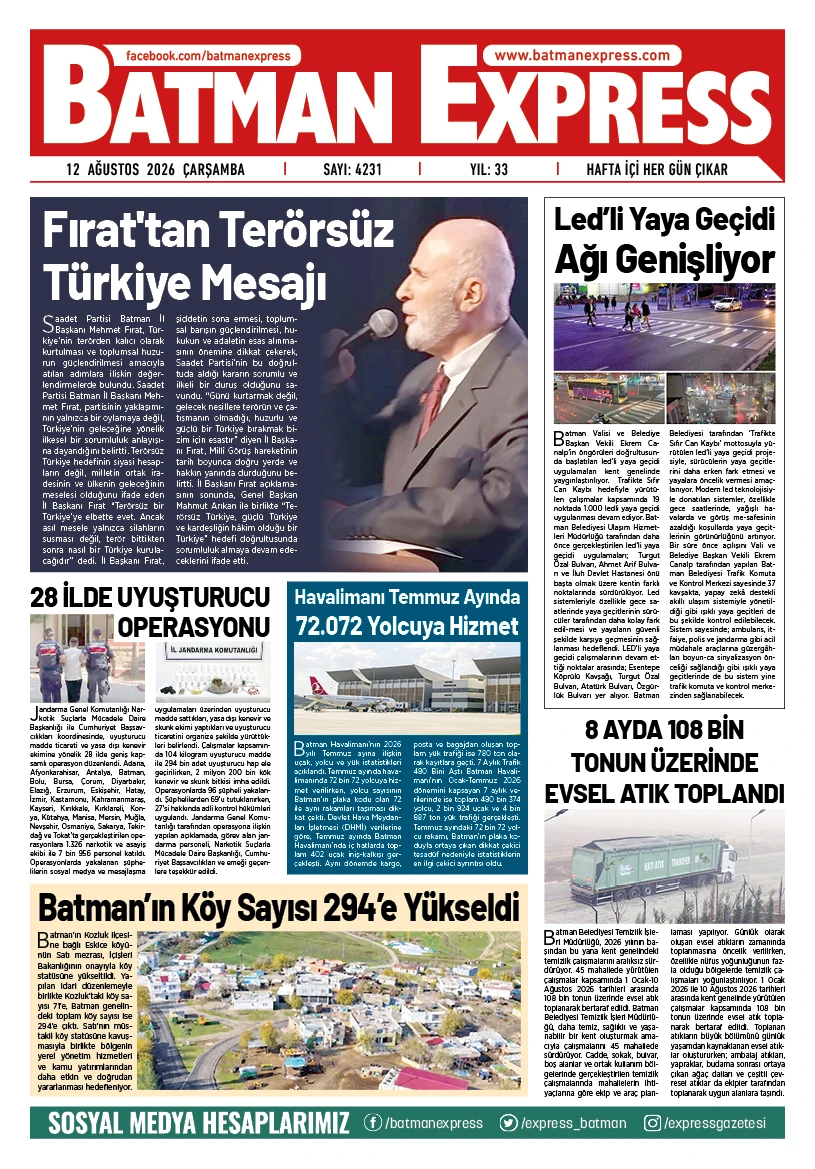 12 AĞUSTOS 2026 ÇARŞAMBA