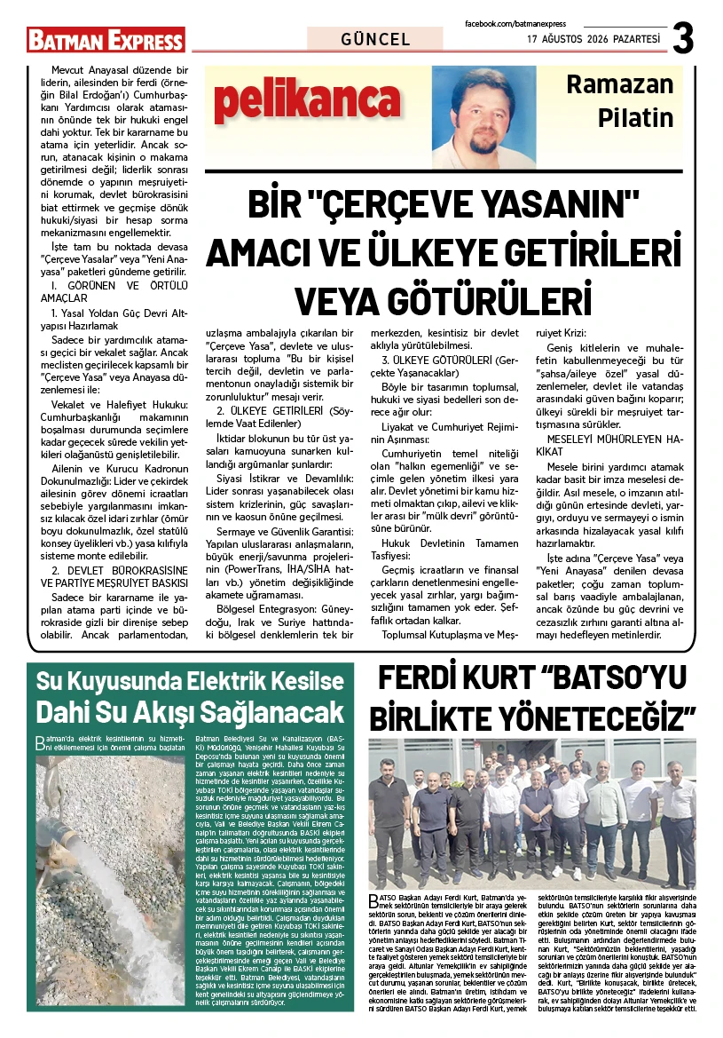 17 AĞUSTOS 2026 PAZARTESİ