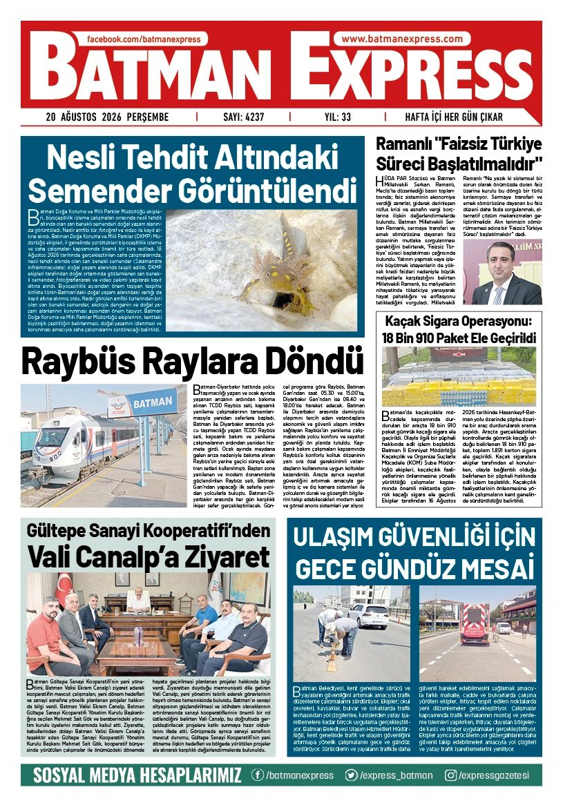 20 AĞUSTOS 2026 PERŞEMBE