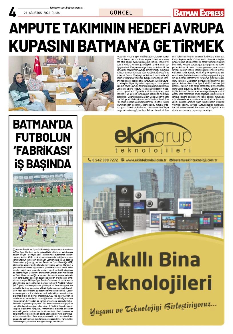 21 AĞUSTOS 2026 CUMA