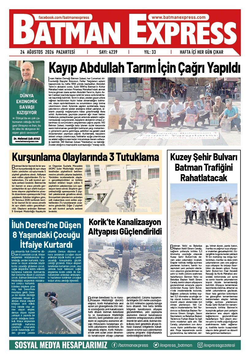 24 AĞUSTOS 2026 PAZARTESİ