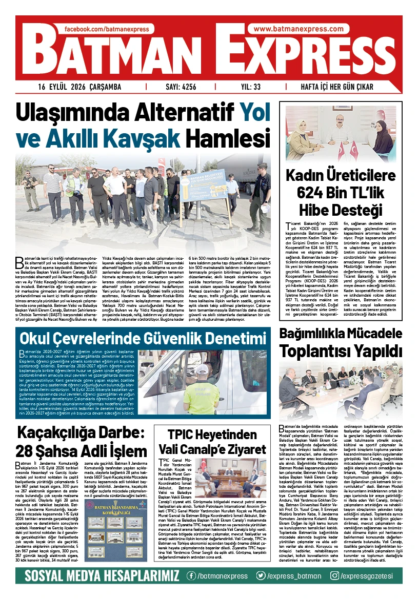 16 EYLÜL 2026 ÇARŞAMBA