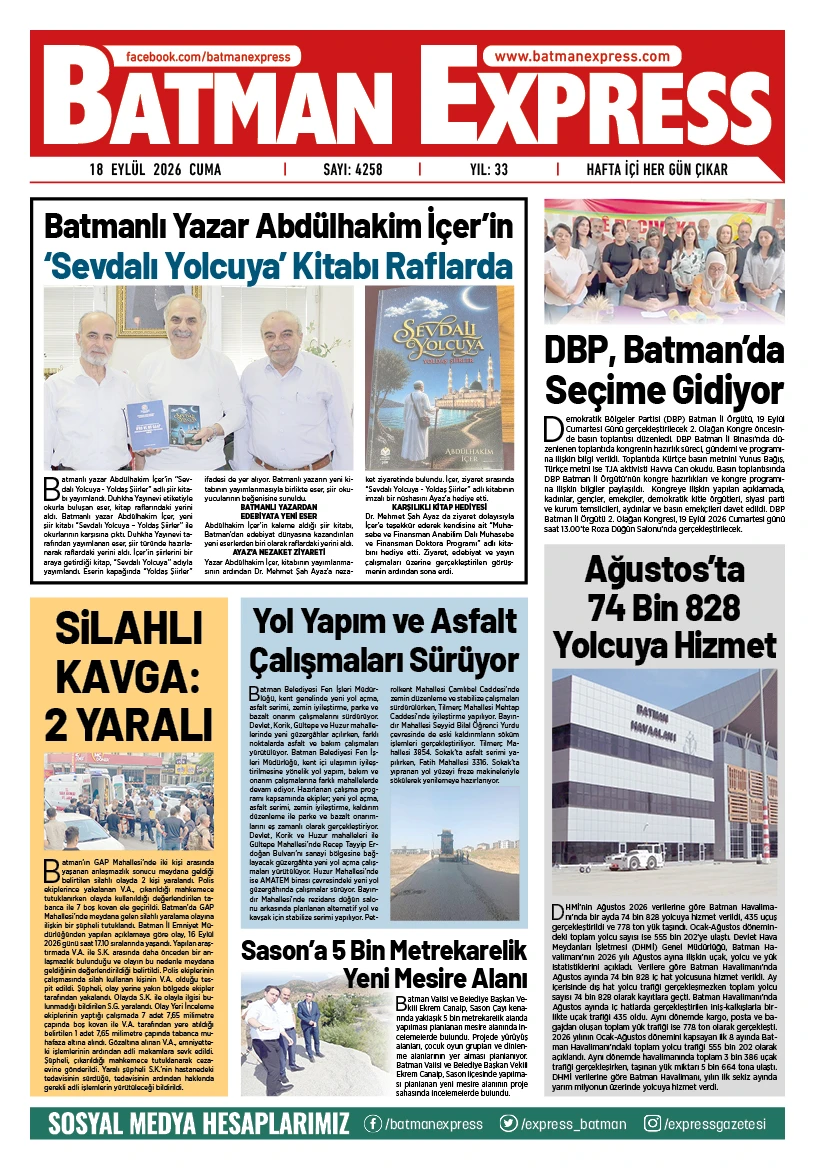 18 EYLÜL 2026 CUMA