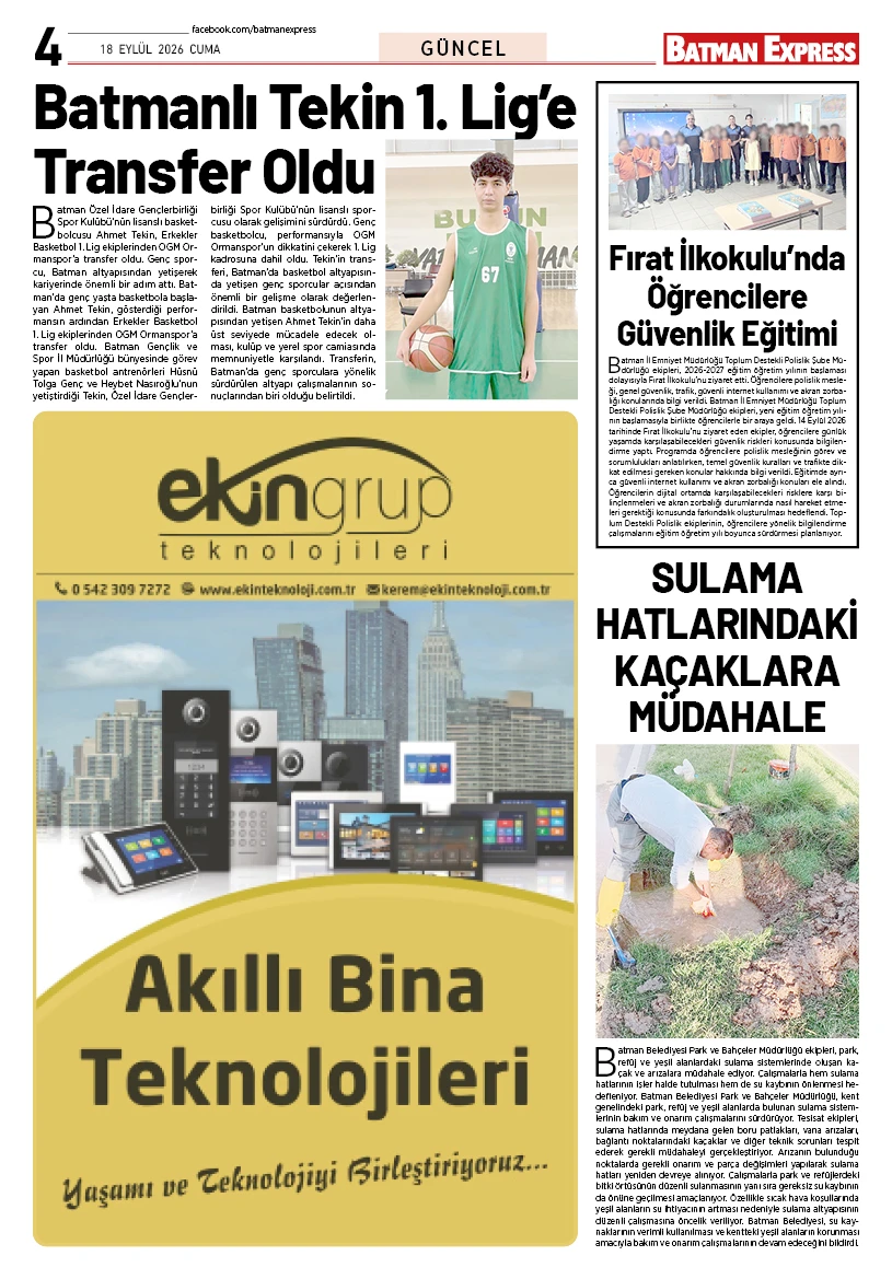 18 EYLÜL 2026 CUMA