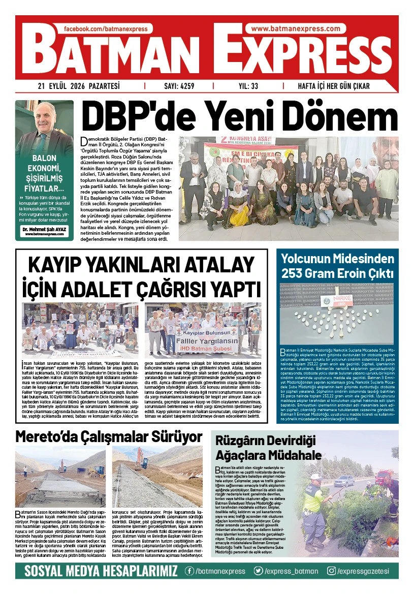 21 EYLÜL 2026 PAZARTESİ