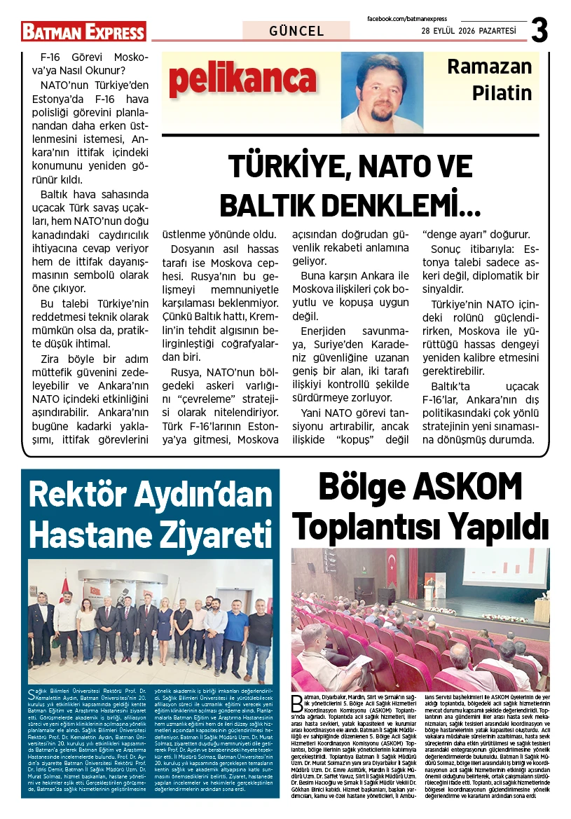 28 EYLÜL 2026 PAZARTESİ