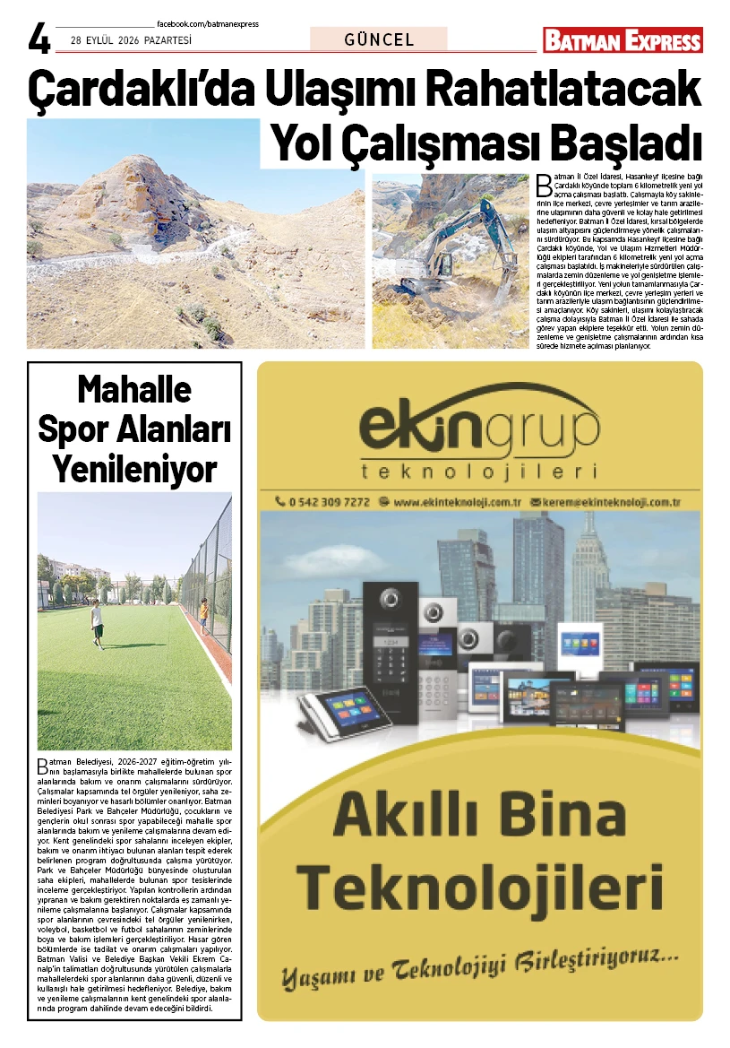 28 EYLÜL 2026 PAZARTESİ