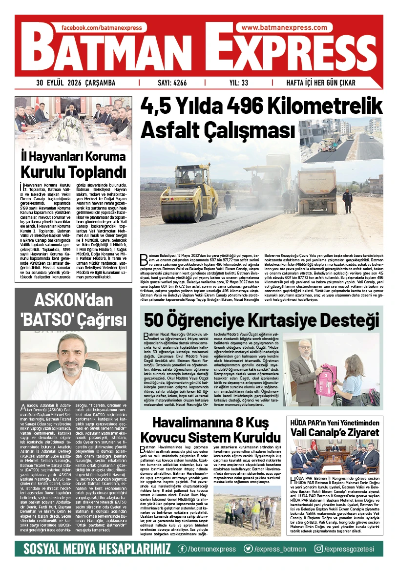 30 EYL&Uuml;L 2026 &Ccedil;ARŞAMBA