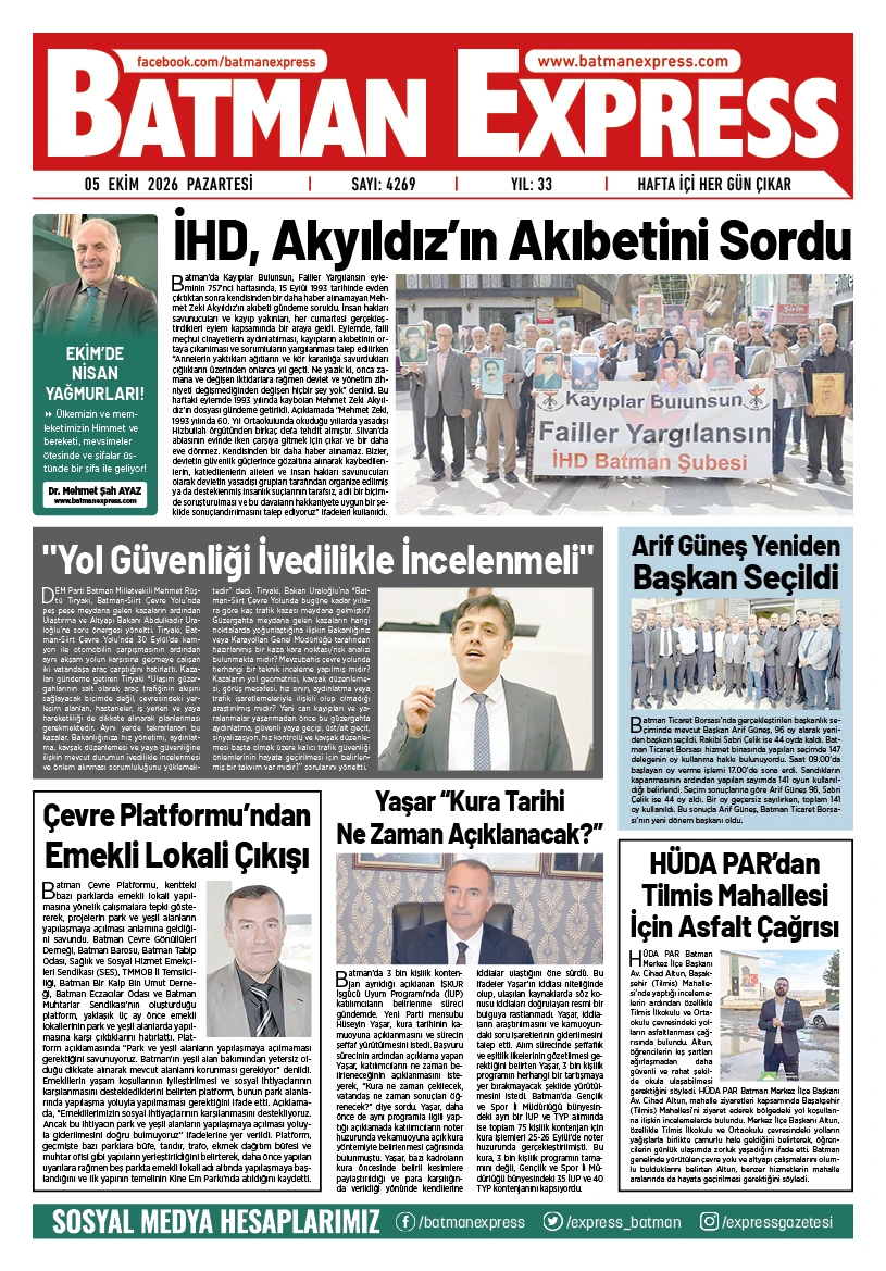 05 EKİM 2026 PAZARTESİ