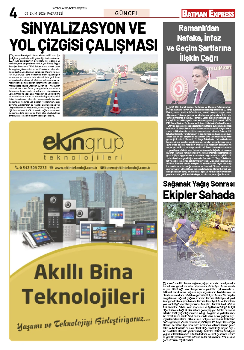 05 EKİM 2026 PAZARTESİ