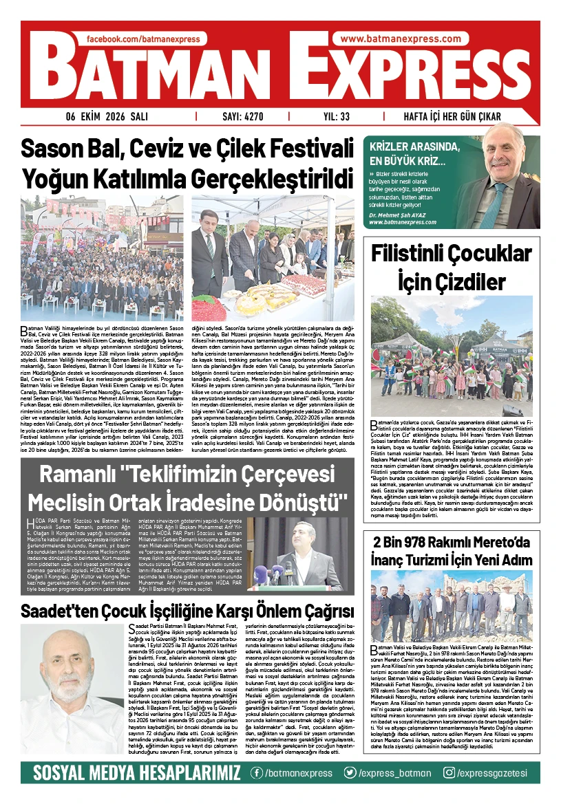 06 EKİM 2026 SALI