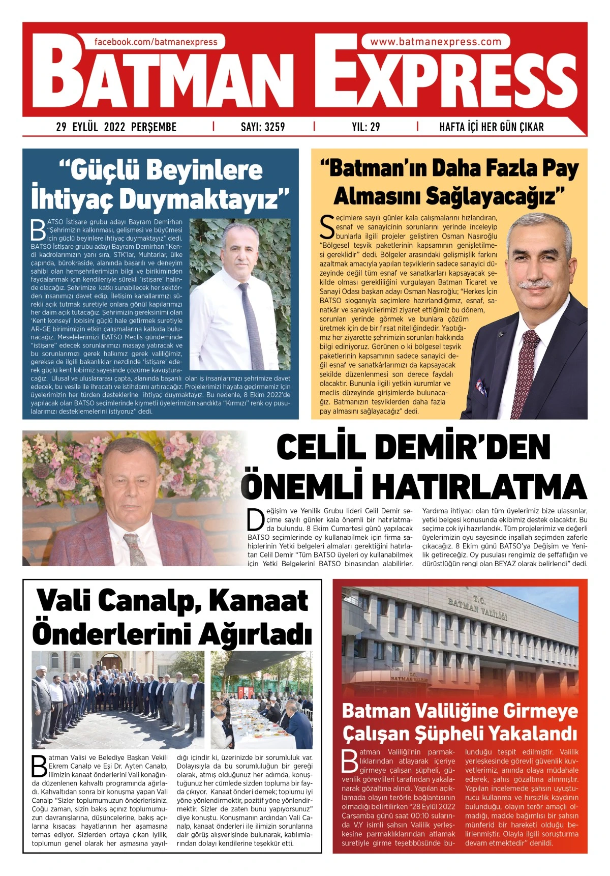 29 EYL&Uuml;L 2022 PERŞEMBE 