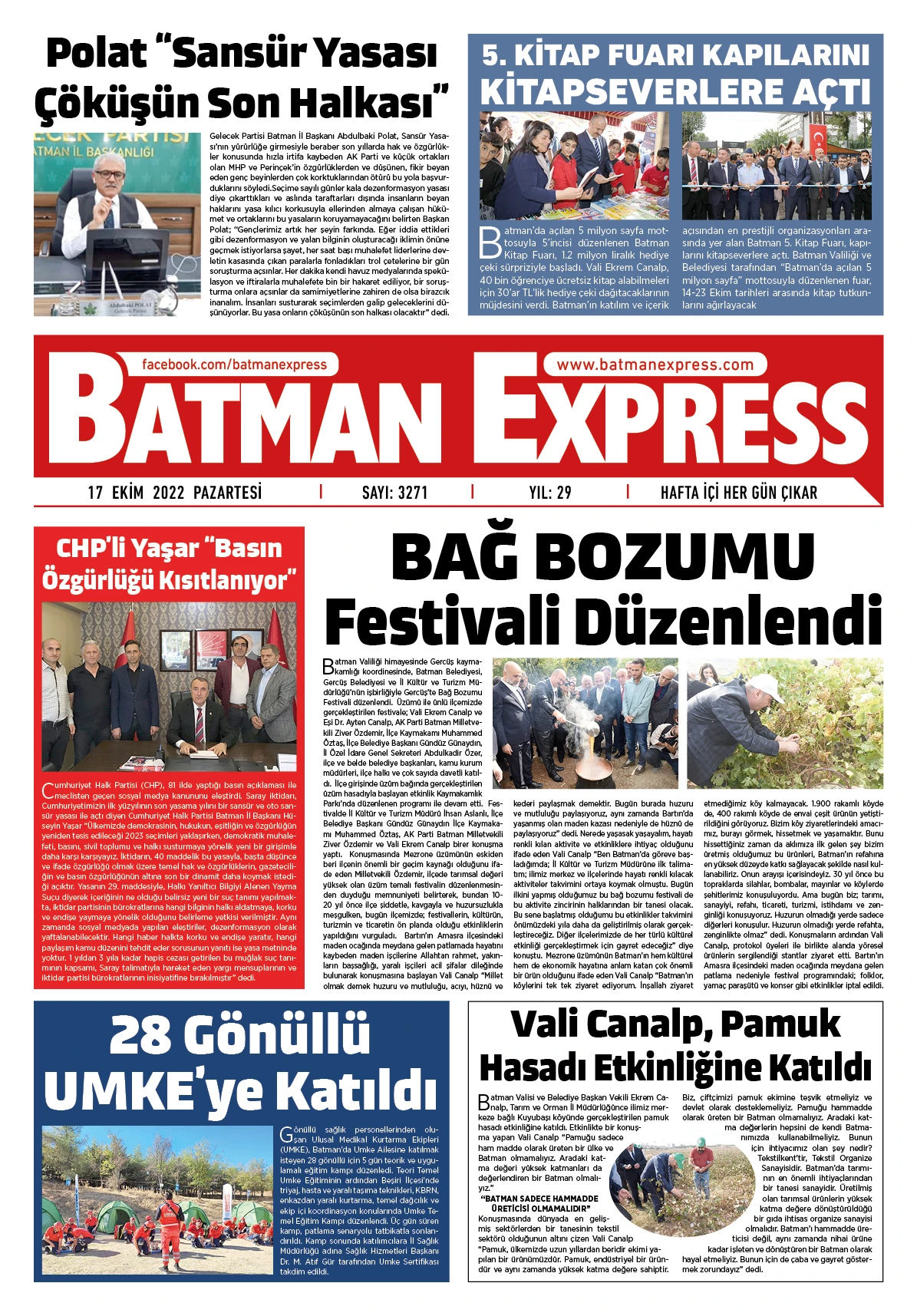 17 EKİM 2022 PAZARTESİ 