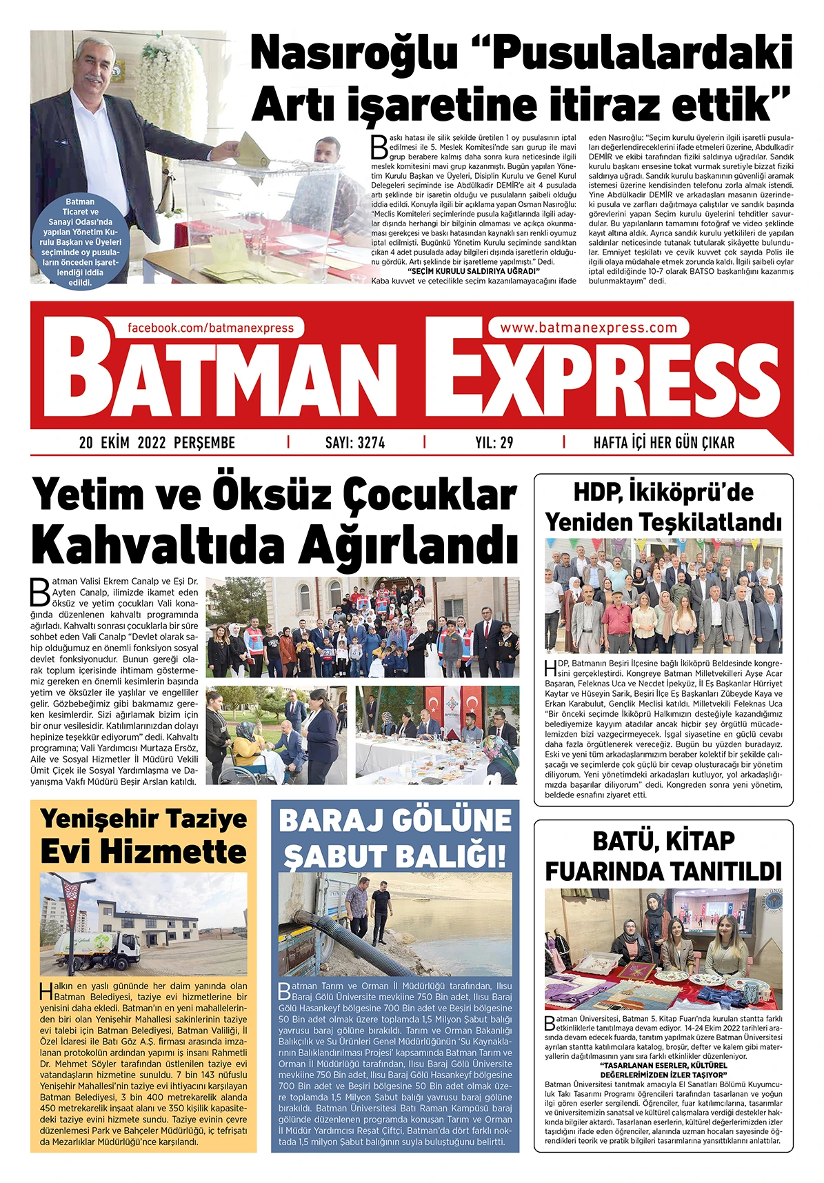 20 EKİM 2022 PERŞEMBE 