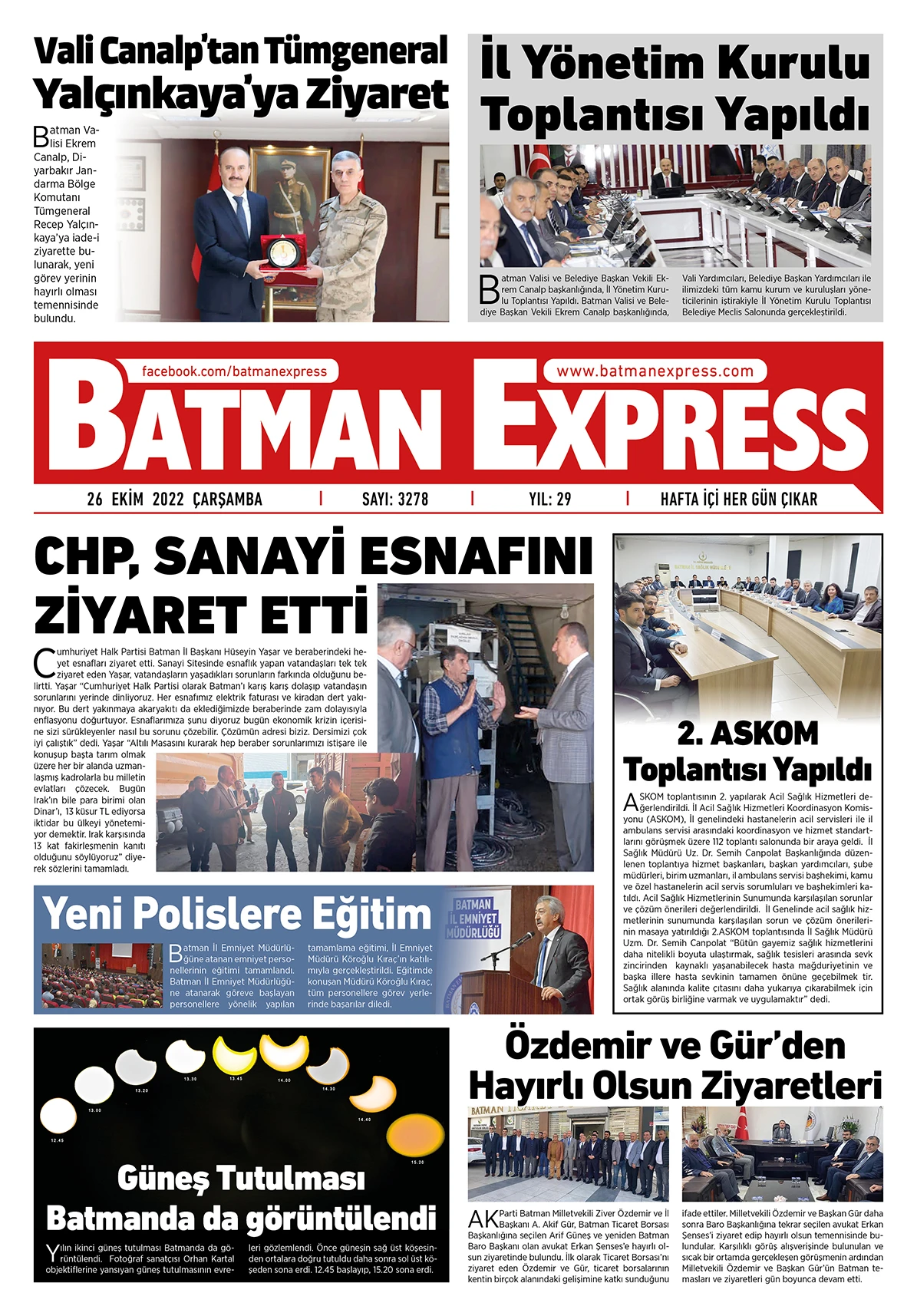 27 EKİM 2022 PERŞEMBE 