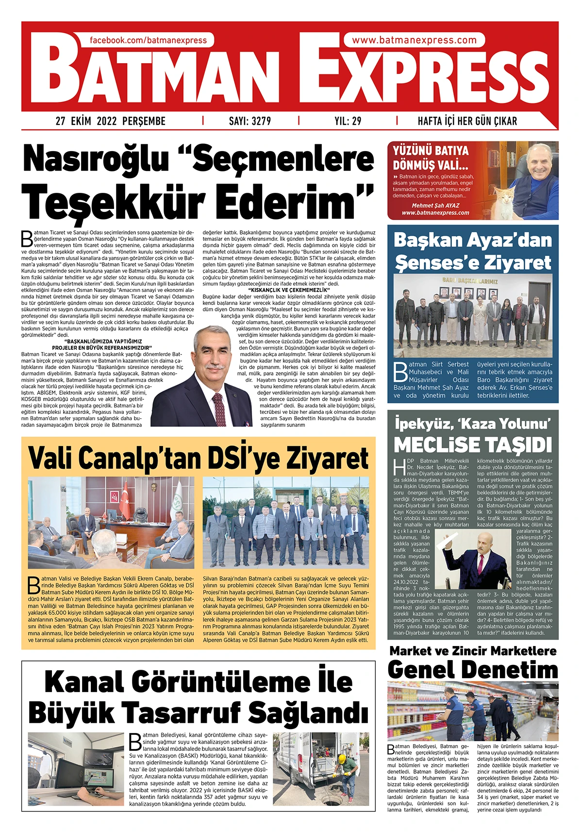 27 EKİM 2022 PERŞEMBE 