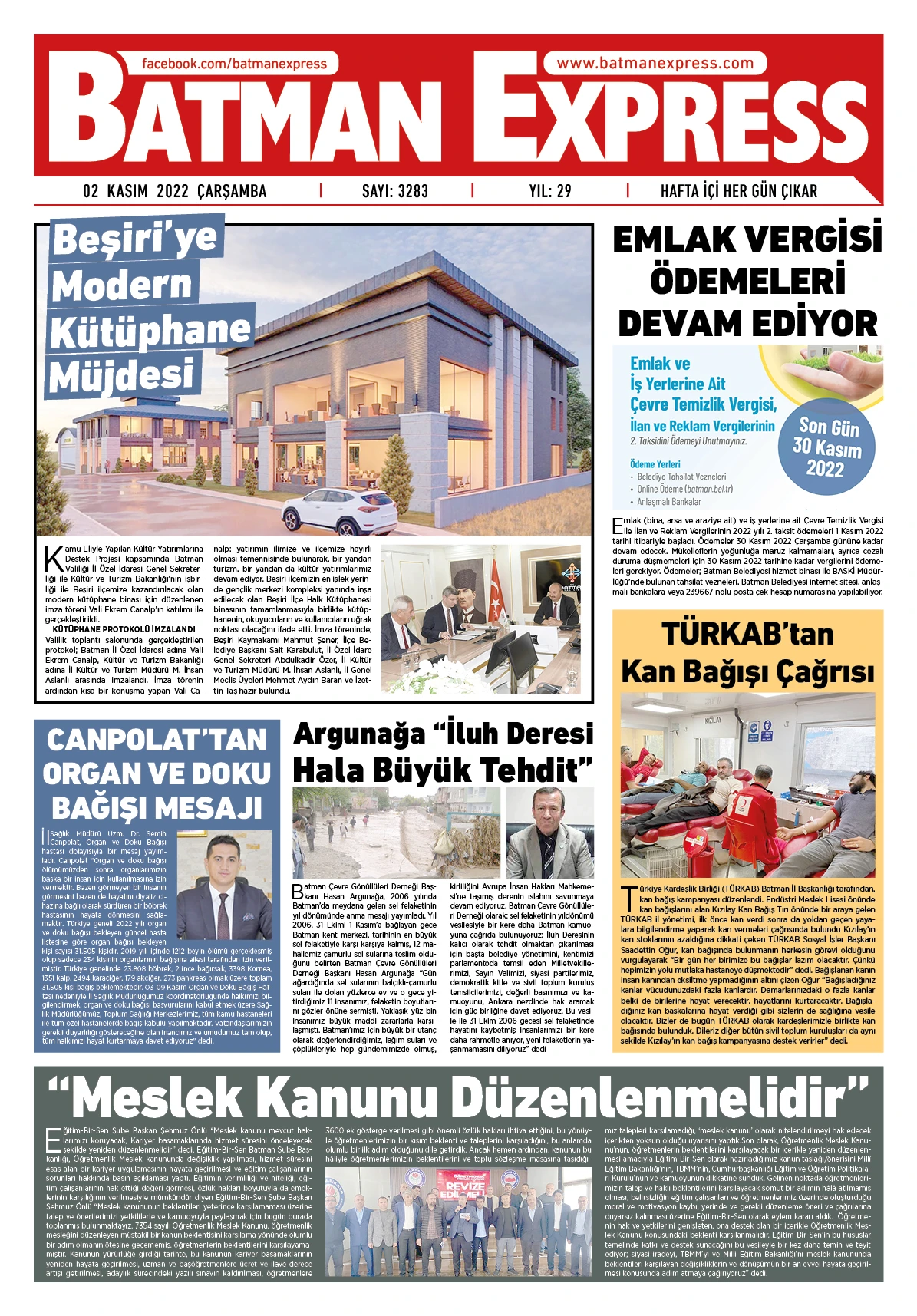 02 KASIM 2022 &Ccedil;ARŞAMBA 