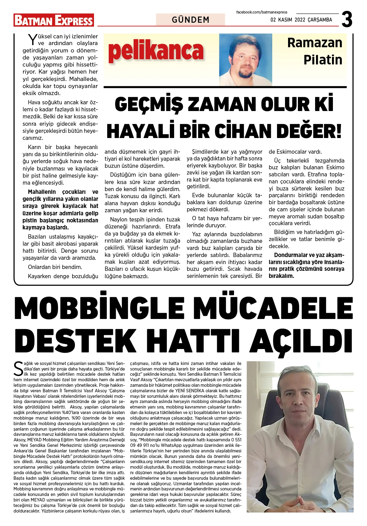 02 KASIM 2022 ÇARŞAMBA 