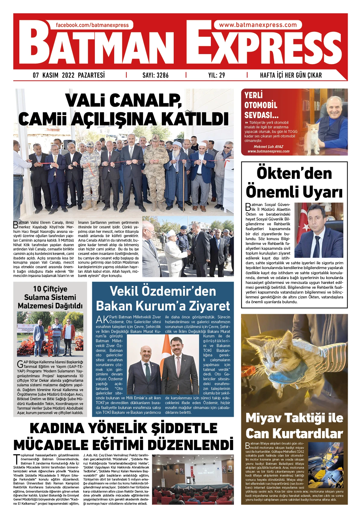 07 KASIM 2022 PAZARTESİ 