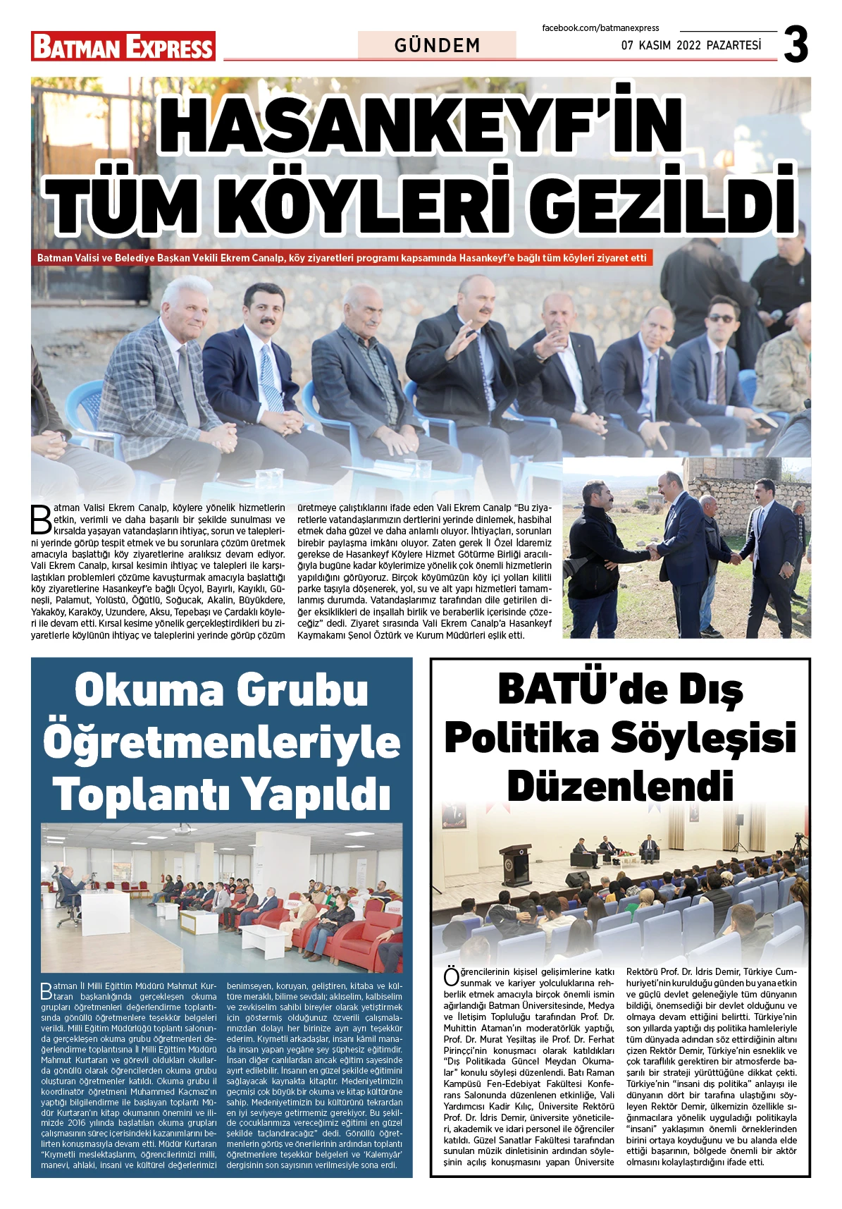 07 KASIM 2022 PAZARTESİ 