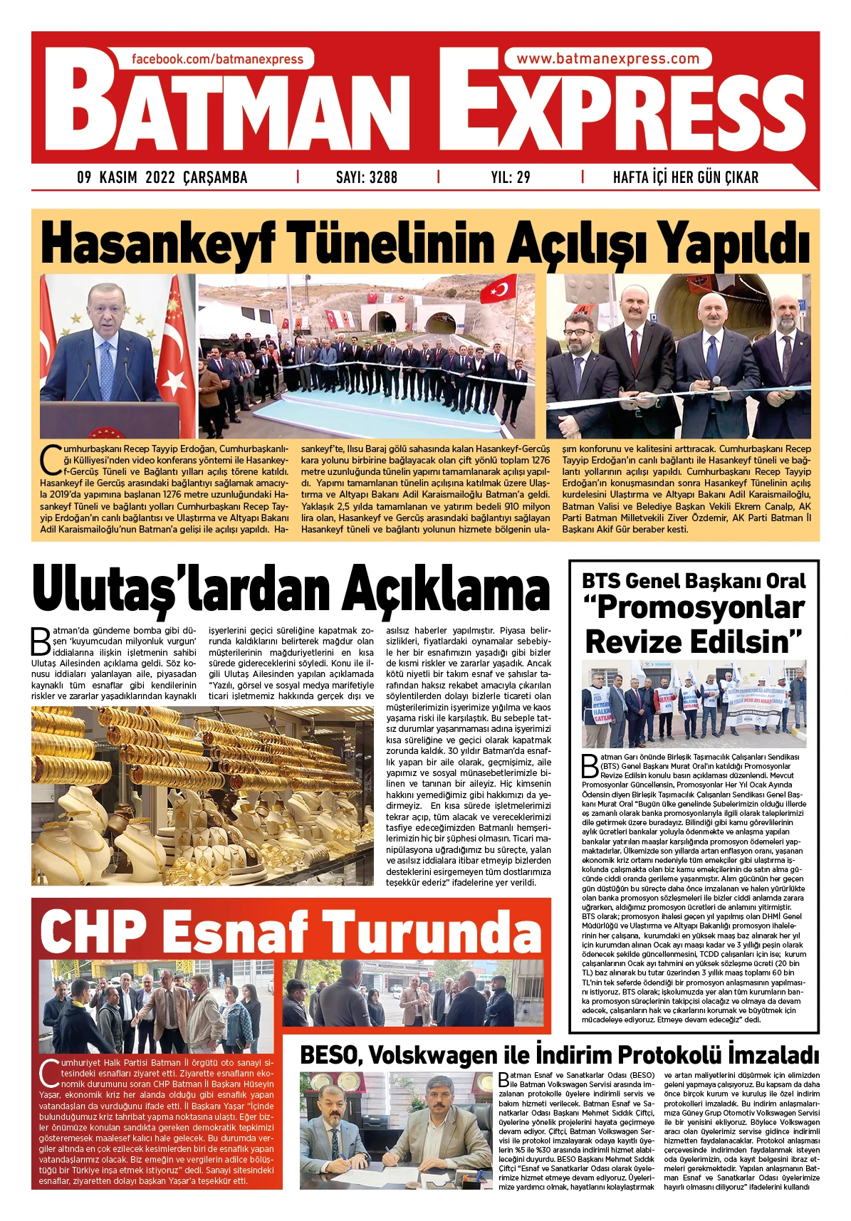 09 KASIM 2022 &Ccedil;ARŞAMBA 