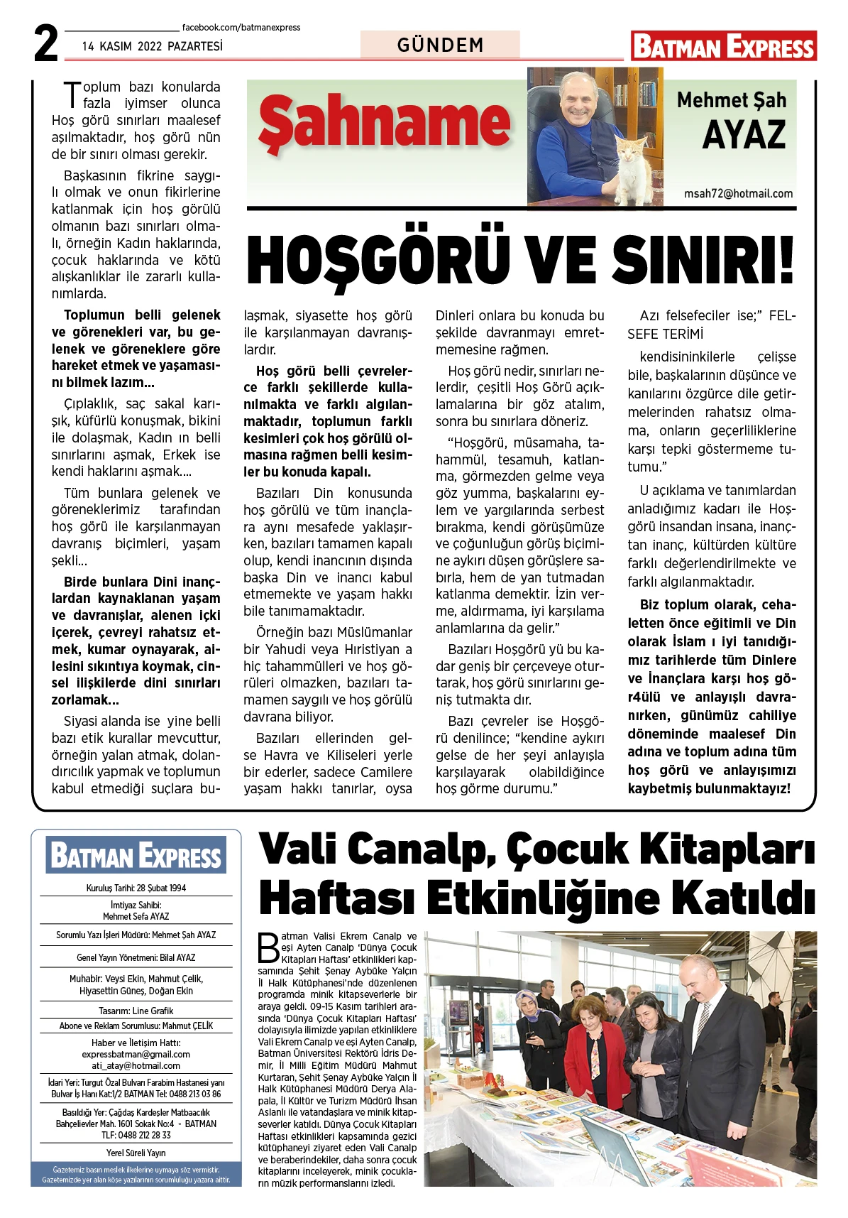 14 KASIM 2022 PAZARTESİ 