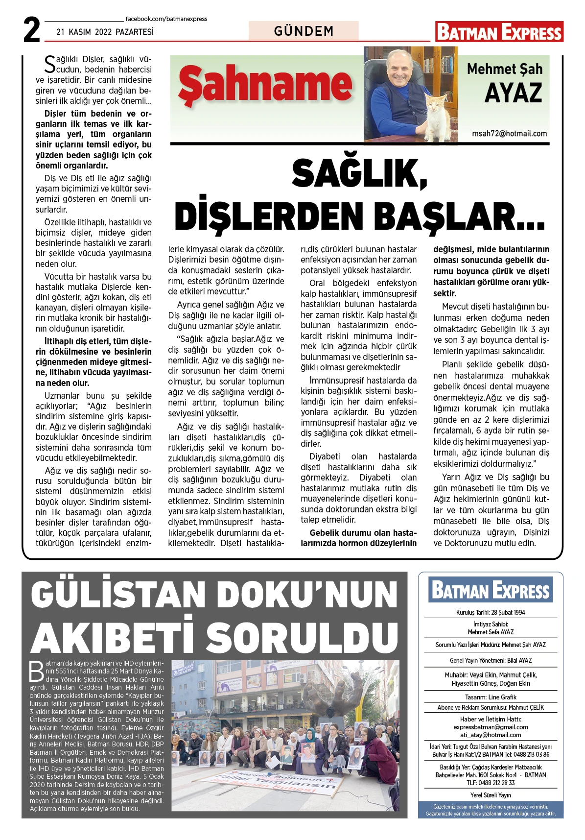 21 KASIM 2022 PAZARTESİ 