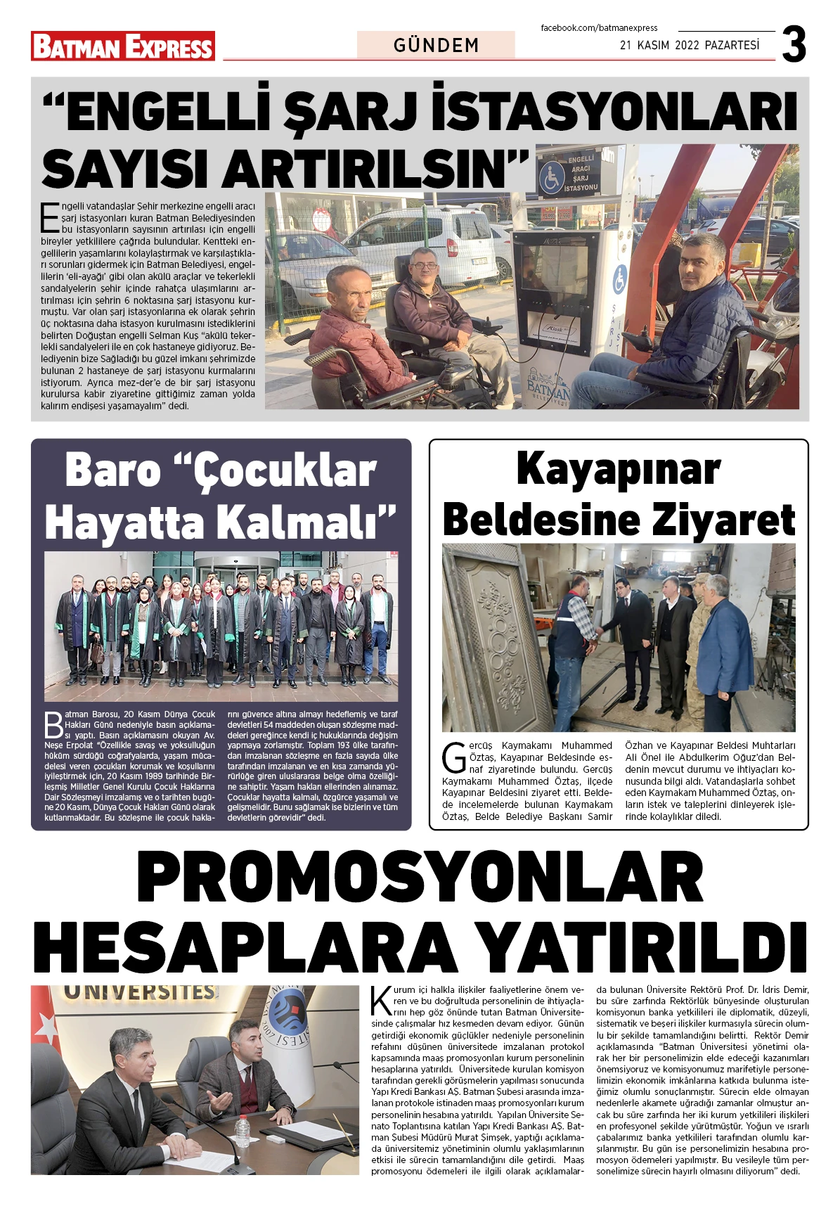 21 KASIM 2022 PAZARTESİ 