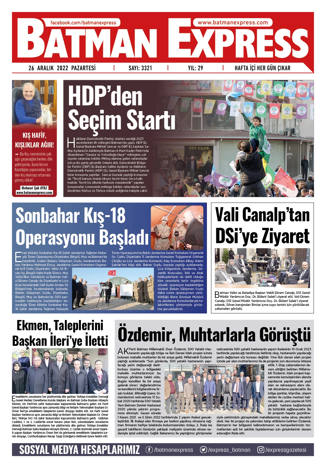 26 ARALIK 2022 PAZARTESİ