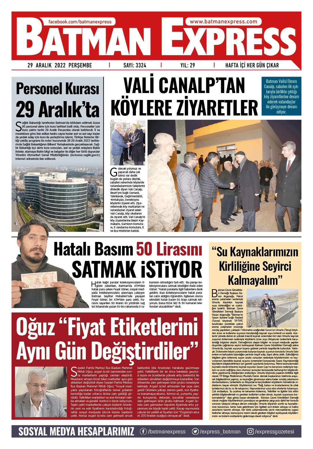 29 ARALIK 2022 PERŞEMBE