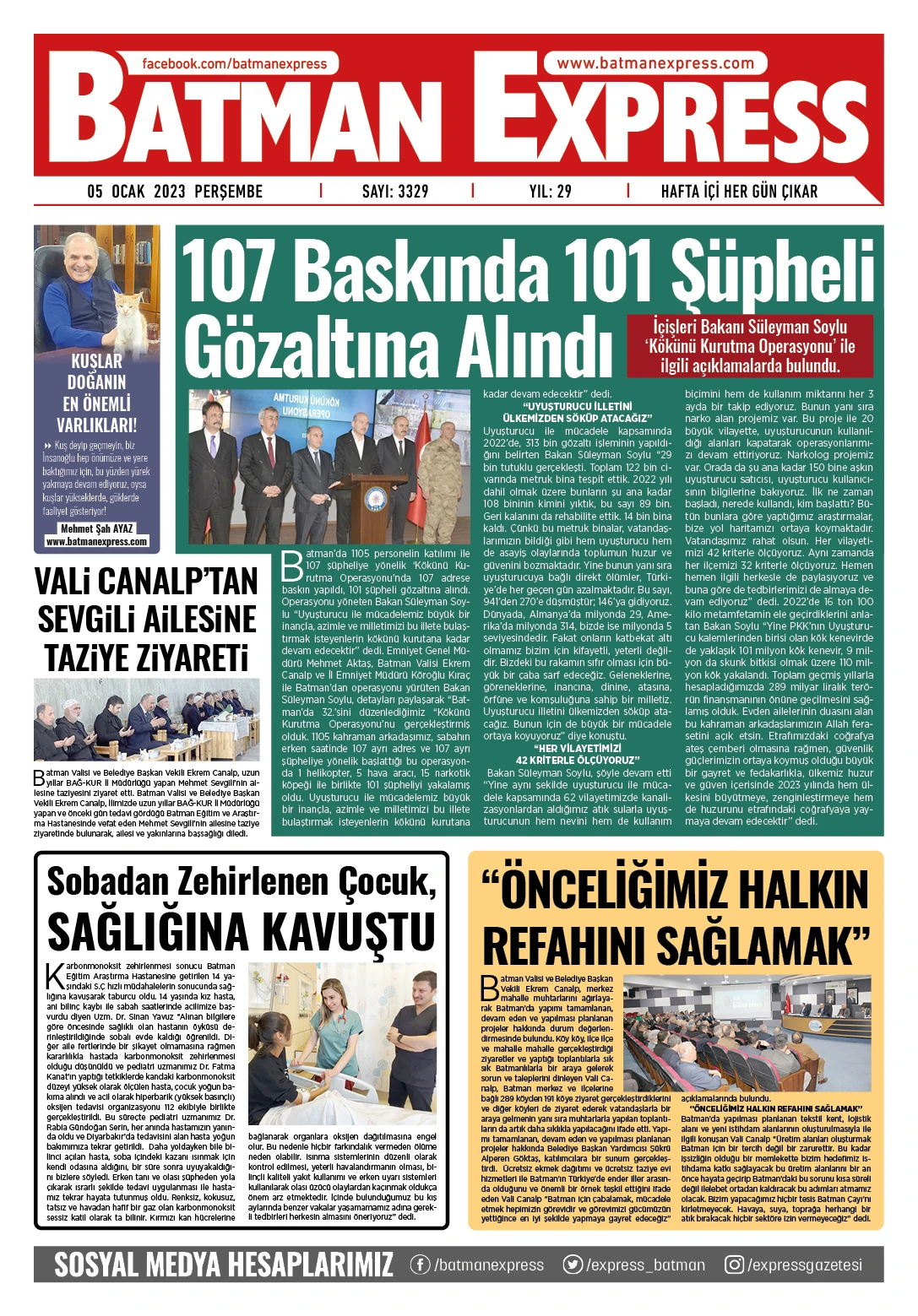 05 OCAK 2023 PERŞEMBE