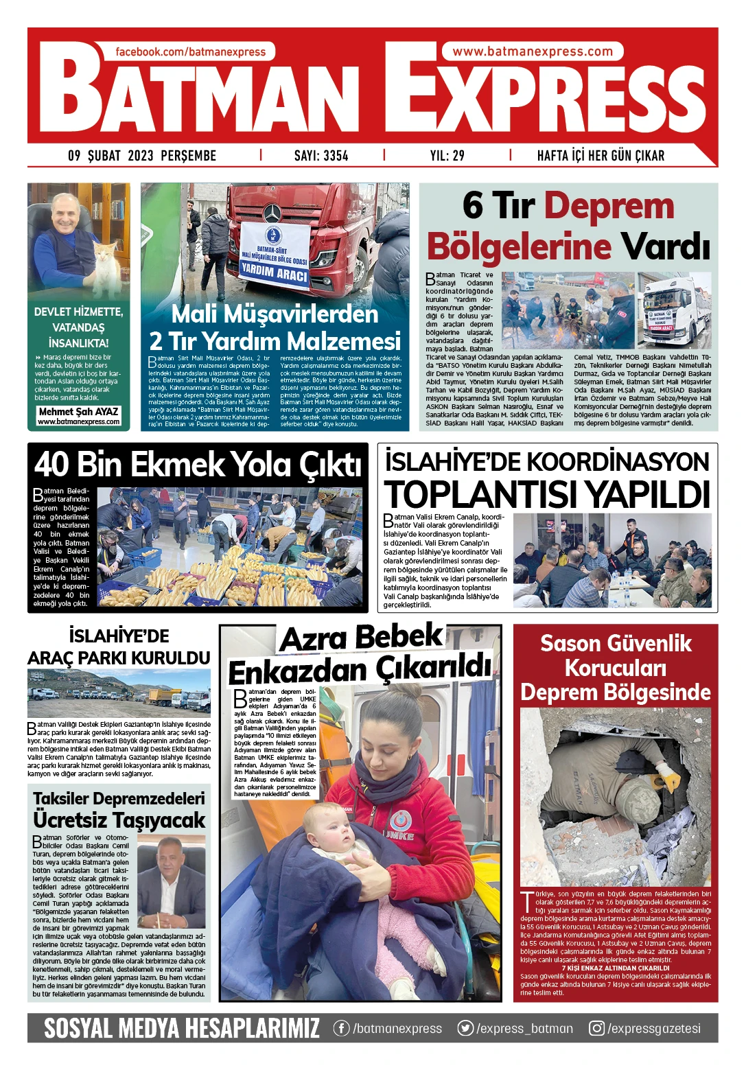 09 ŞUBAT 2023 PERŞEMBE