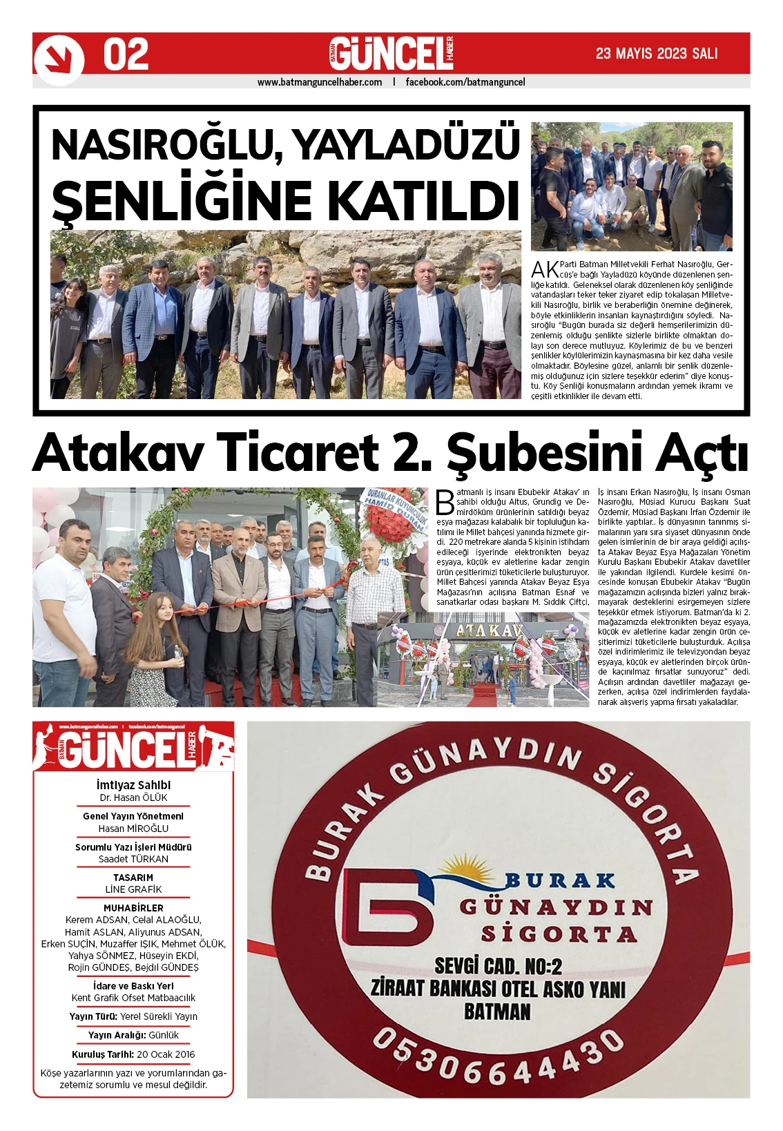 BATMAN GÜNCEL GAZETESİ