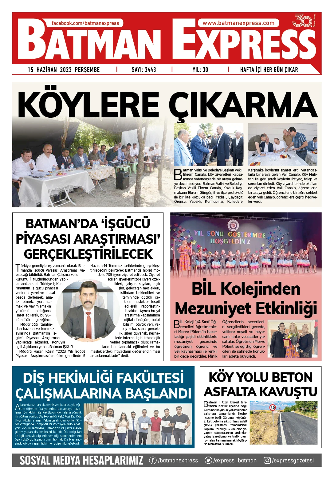 15 HAZİRAN 2023 PERŞEMBE