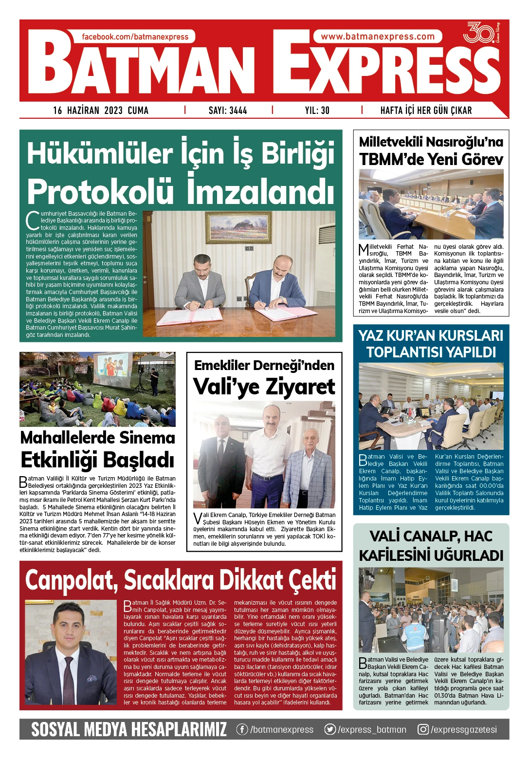 16 HAZİRAN 2023 CUMA 