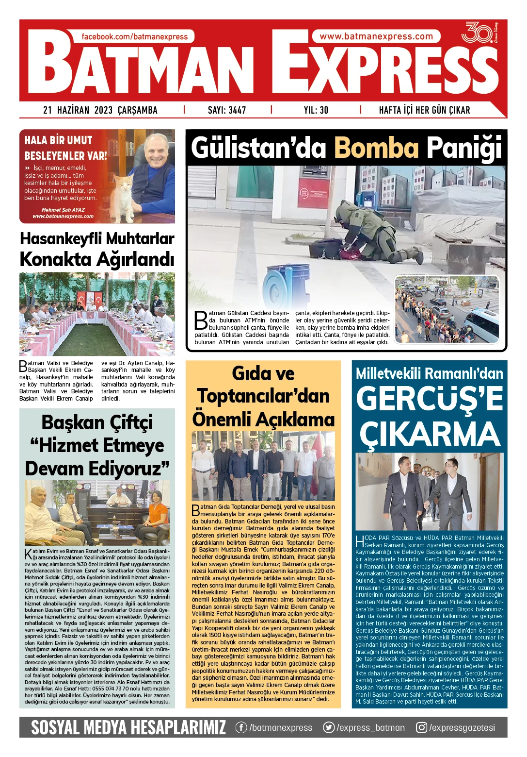 21 HAZİRAN 2023 &Ccedil;ARŞAMBA