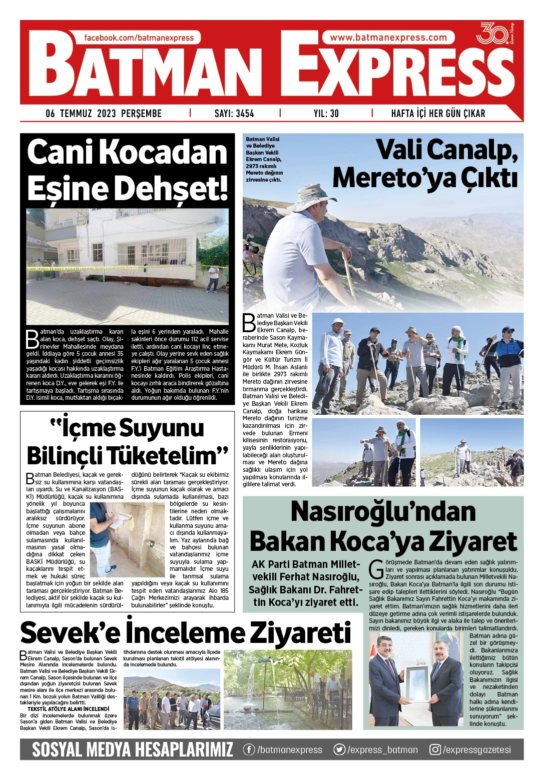 06 TEMMUZ 2023 PERŞEMBE