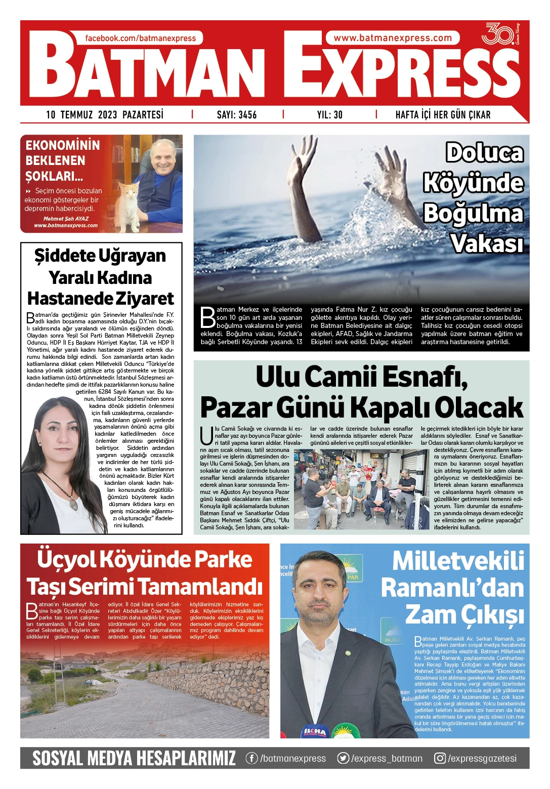 10 TEMMUZ 2023 PAZARTESİ