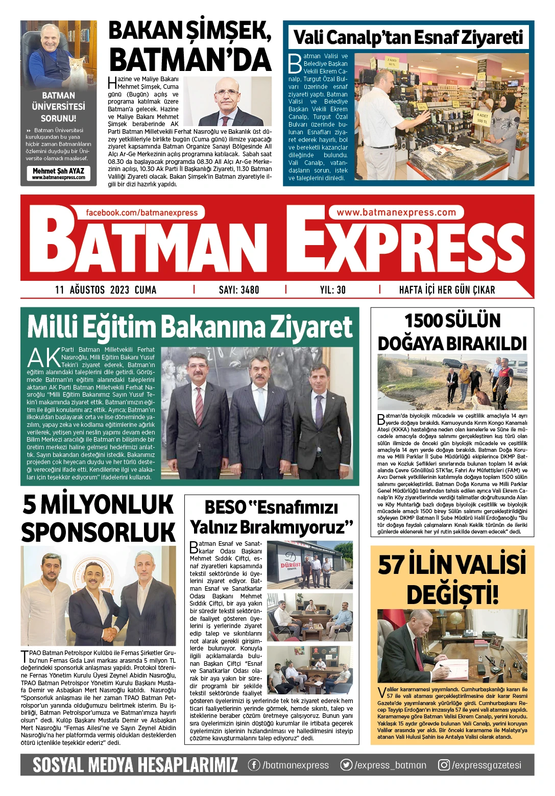 11 AĞUSTOS 2023 CUMA