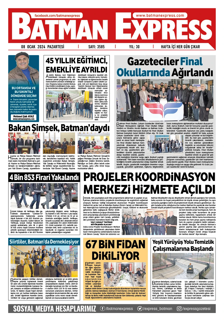 08 OCAK 2024 PAZARTESİ