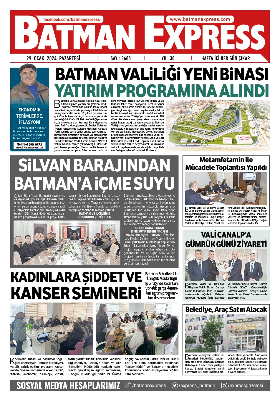 29 OCAK 2024 PAZARTESİ