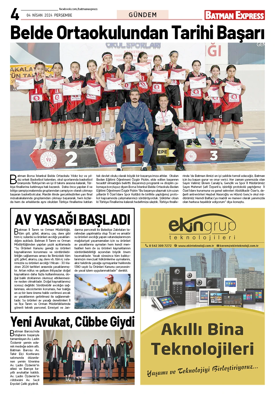 04 NİSAN 2024 PERŞEMBE