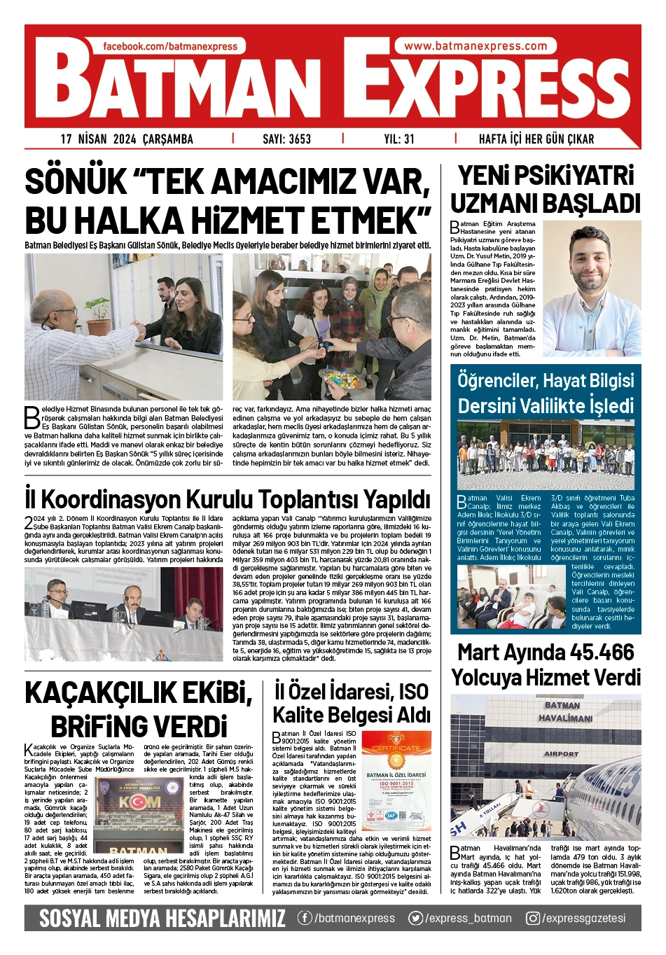 17 NİSAN 2024 &Ccedil;ARŞAMBA