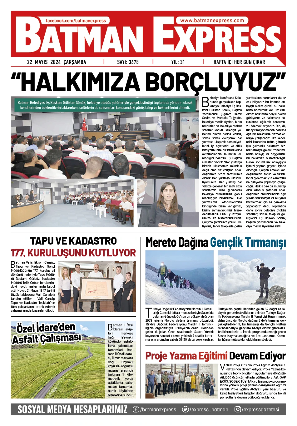 22 MAYIS 2024 &Ccedil;ARŞAMBA