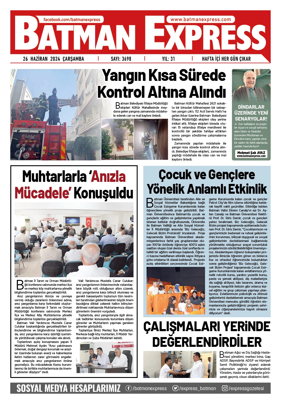 25 HAZİRAN 2024 &Ccedil;ARŞAMBA