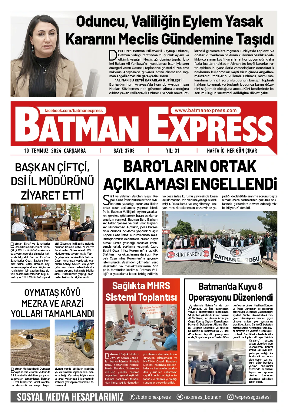 10 TEMMUZ 2024 &Ccedil;ARŞAMBA