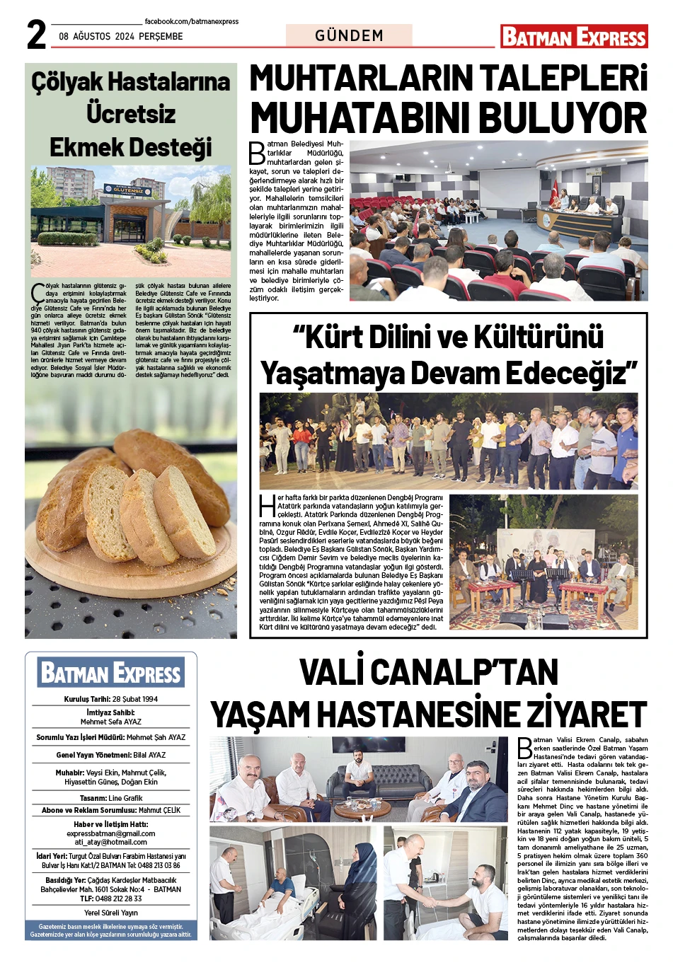 08 AĞUSTOS 2024 PERŞEMBE