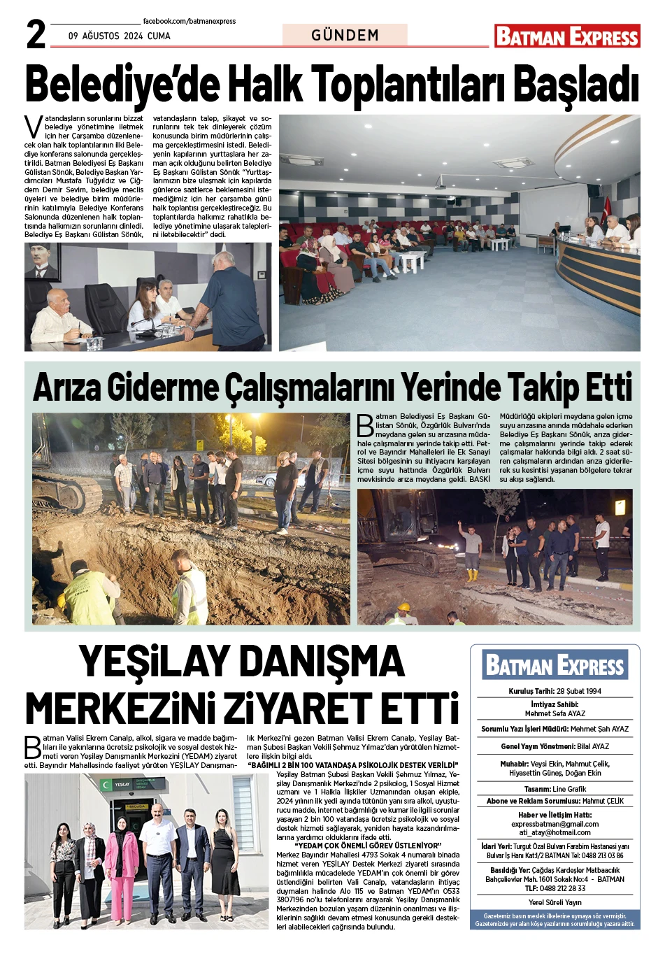 09 AĞUSTOS 2024 CUMA