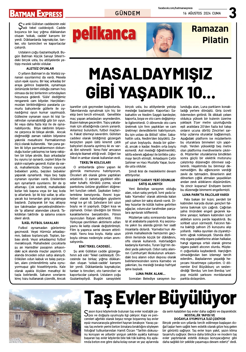 16 AĞUSTOS 2024 CUMA